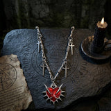 Y2K Love Sword Thorn Gothic Alloy Pendant