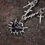 Y2K Love Sword Thorn Gothic Alloy Pendant
