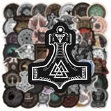100 Pcs Waterproof Viking Symbols Totem Sticker