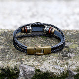 12 Constellation Alloy Leather Bracelet