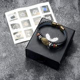 12 Constellation Alloy Leather Bracelet