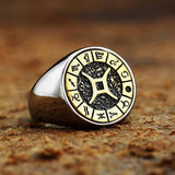 12 Constellation Zodiac Signs Stainless Steel Ring07 | Gthic.com
