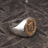 12 Constellation Zodiac Signs Stainless Steel Ring