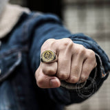 12 Constellation Zodiac Signs Stainless Steel Ring03 | Gthic.com