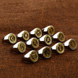 12 Constellation Zodiac Signs Stainless Steel Ring