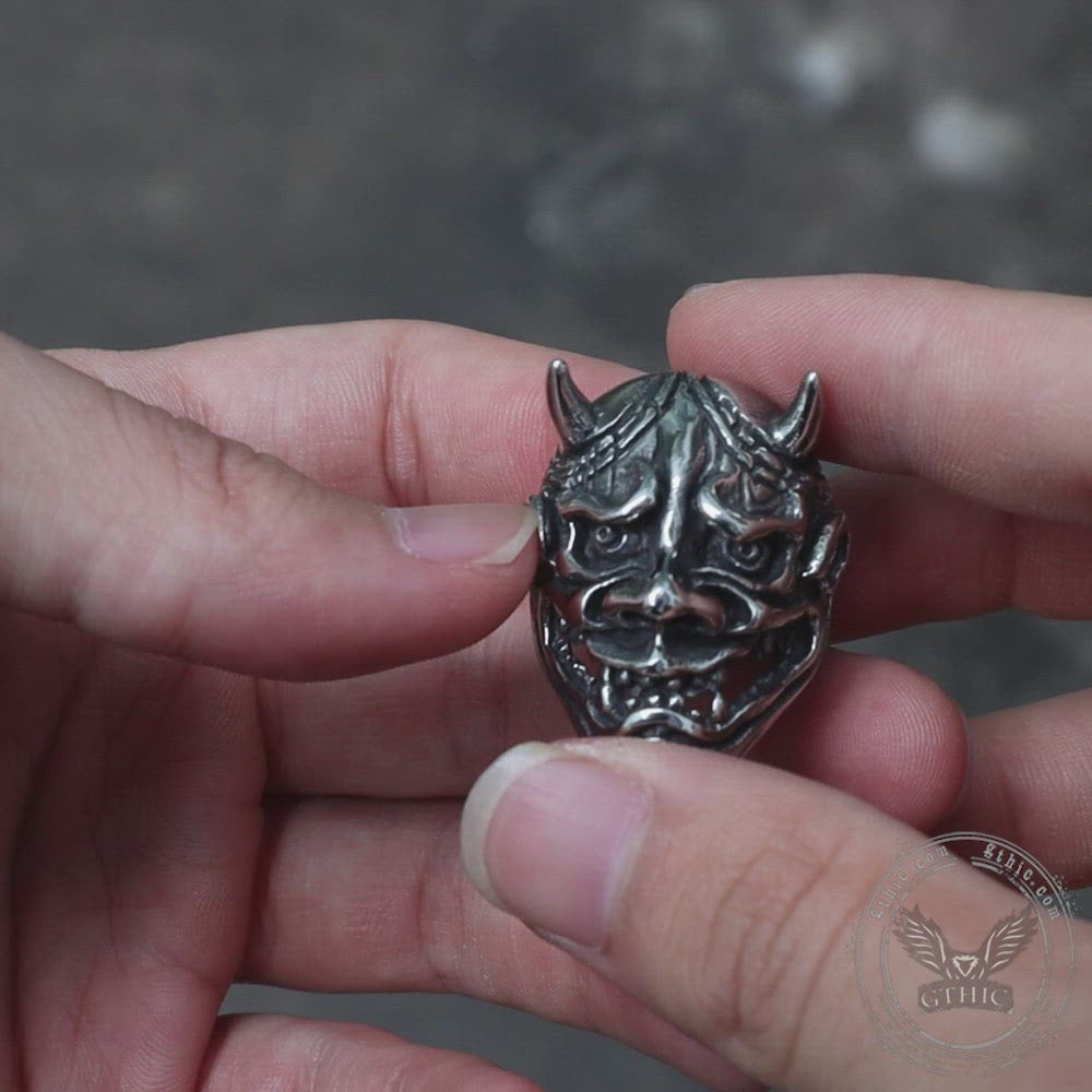 Demon Oni Stainless Steel Ring – GTHIC