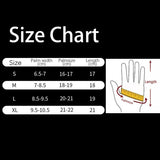 Breathable Leather Biker Gloves