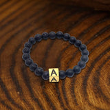 26 English Alphabet Stainless Steel Beads Bracelet | Gthic.com