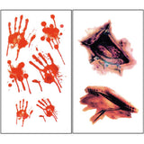 30 Pcs Halloween Horror Wound Temporary Tattoo Stickers01 | Gthic.com