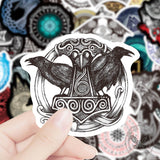 50 Pcs Waterproof Viking Totem Sticker
