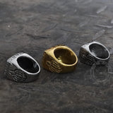 Punk FTW Letters Stainless Steel Biker Ring