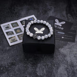 Kreuz-Totenkopf-Türkis-Edelstahlarmband