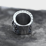 Striking Anchor And Compass Stainless Steel Marine Ring | Gthic.com