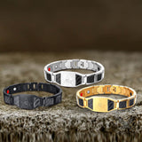 AG Fiber Germanium Stone Stainless Steel Bracelet 02 | Gthic.com
