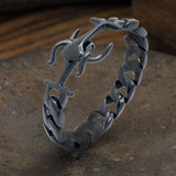 Anchor Cuban Chain Stainless Steel Marine Bracelet | Gthic.com