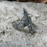 Angel Descends Sterling Silver Ring01 | Gthic.com