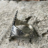 Angel Descends Sterling Silver Ring01 | Gthic.com