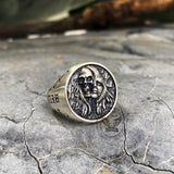Angel Devil Sterling Silver Skull Ring | Gthic.com