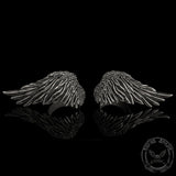 Angel Wing Sterling Silver Ring | Gthic.com
