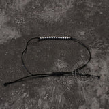 Bad Ass Morse Code Sterling Silver Bracelet