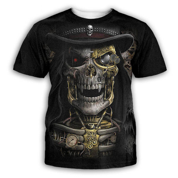 Bandit Steampunk Polyester Skull T-shirt | Gthic.com