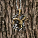 Baphomet Goat Head Stainless Steel Satan Pendant