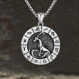 Capricorn Stainless Steel Pendant 01 | Gthic.com