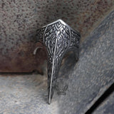 Carve Patterns Stainless Steel Archer Ring