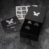 Carved Stainless Steel Gemstone Ring