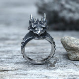 Celtic Dragon Stainless Steel Ring | Gthic.com