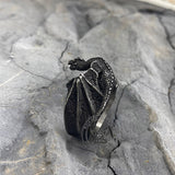 Celtic Flying Dragon Stainless Steel Ring | Gthic.com
