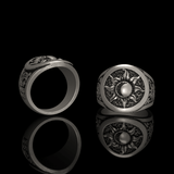 Celtic Sun And Moon Sterling Silver Ring | Gthic.com
