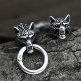 Celtic Wolf Stainelss Steel Beast Viking Bracelet 03 | Gthic.com