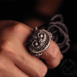 Cheshire Cat Stainless Steel Ring 02 | Gthic.com