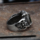 Classic Claw Stainless Steel CZ Ring | Gthic.com