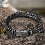 Classic Stainless Steel Biker Bracelet | Gthic.com