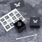 Coiled Snake Skull Stainless Steel Ring