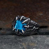 Cool Dragon Claw Stainless Steel CZ Ring | Gthic.com