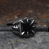 Cool Dragon Claw Stainless Steel CZ Ring | Gthic.com