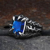 Cool Dragon Claw Stainless Steel CZ Ring | Gthic.com
