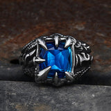 Cool Dragon Claw Stainless Steel CZ Ring | Gthic.com