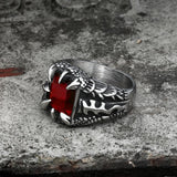 Cool Dragon Claw Stainless Steel CZ Ring | Gthic.com