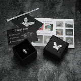 Cross And Coffin Stainless Steel Ring