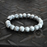 Cross Skull Turquoise Stainless Steel Bracelet | Gthic.com