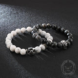 Cross Skull Turquoise Stainless Steel Bracelet | Gthic.com