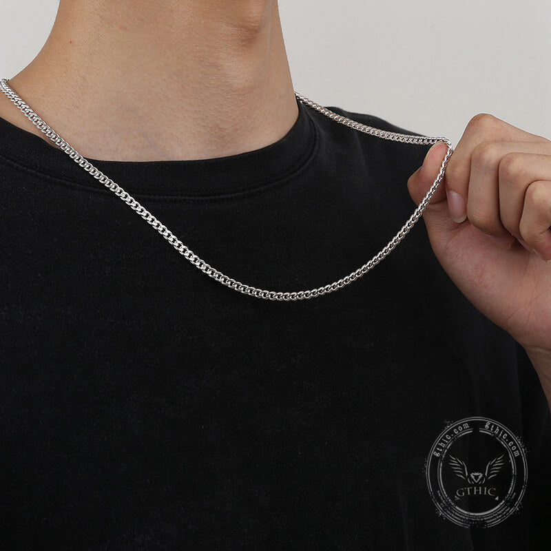 Cuban Link Sterling Silver Chain – GTHIC