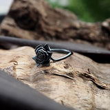 Dark Rose Sterling Silver Ring | Gthic.com
