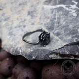 Dark Rose Sterling Silver Ring | Gthic.com