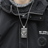 Death Skull Stainless Steel Pendant 02 | Gthic.com