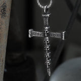 Deathly Skull And Cross Stainless Steel Pendant | Gthic.com
